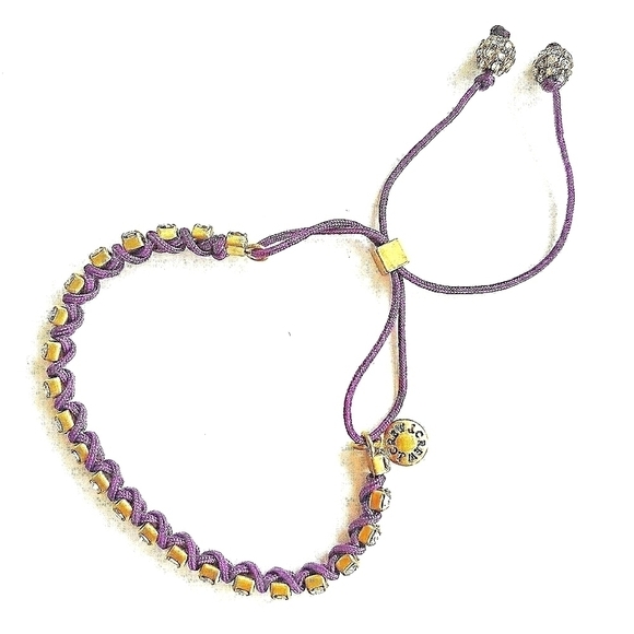 𝅺j. Crew Purple Pull String Bracelet - Picture 3 of 6